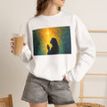 Woman in Prayer Under Magical Light - Crewneck Sweatshirt | Prayer Shirt