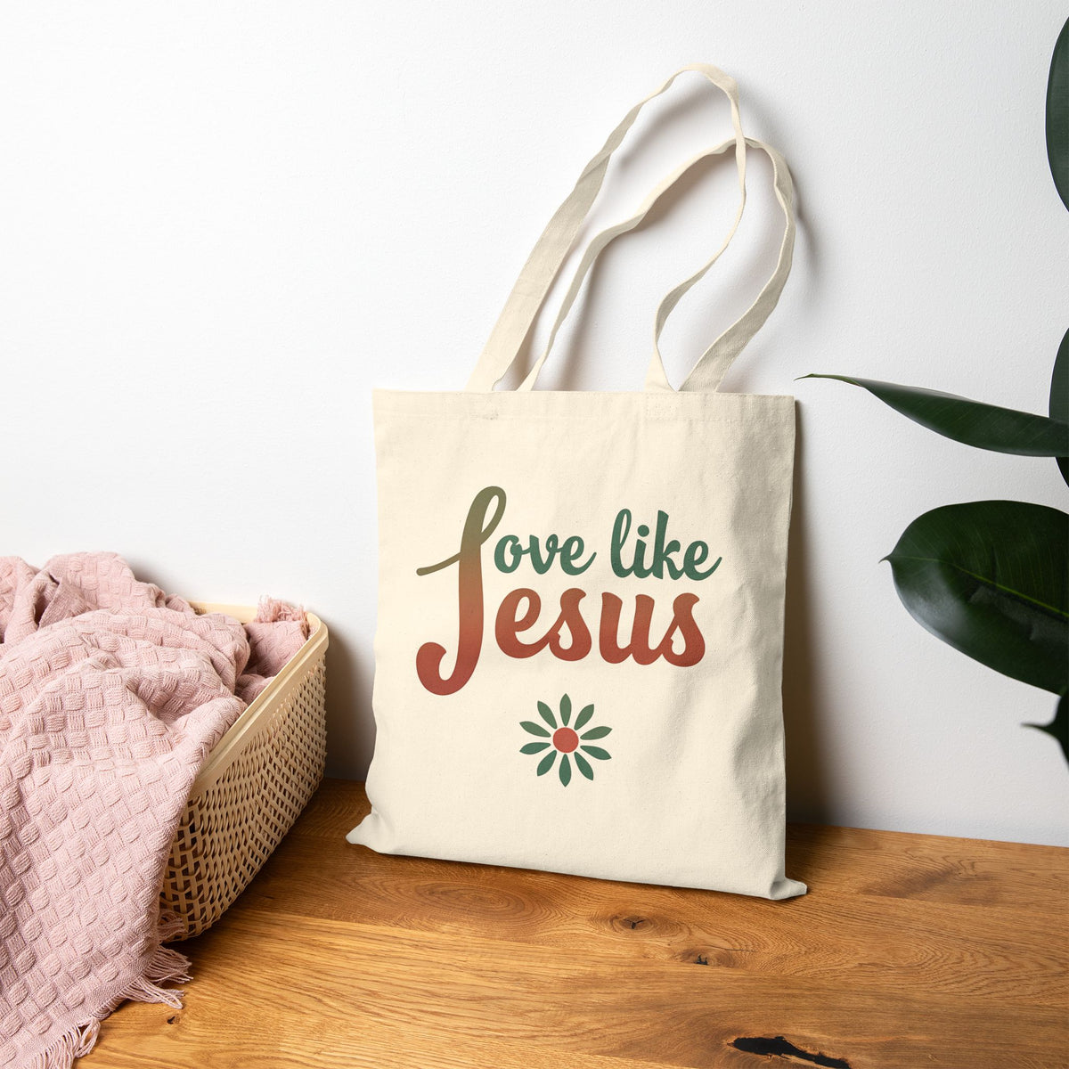 Love Like Jesus - Canvas Tote Bag