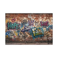 Walls of Faith | 36" x 24" Canvas (Horizontal) | Christian Pop Art | Faith Wall Decor - Hope + Faith + Love
