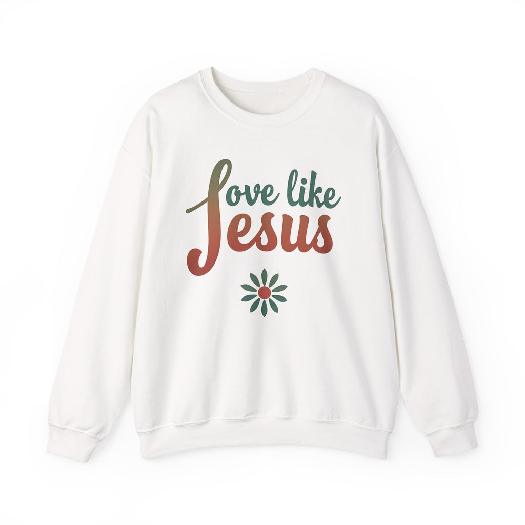 Love Like Jesus - Crewneck Sweatshirt | Bible Art | Retro Shirt