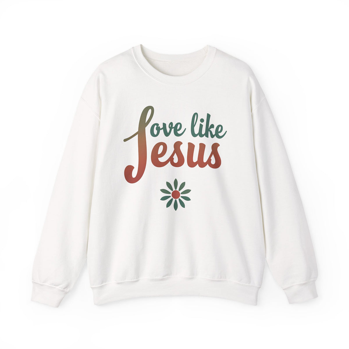 Love Like Jesus - Crewneck Sweatshirt | Bible Art | Retro Shirt
