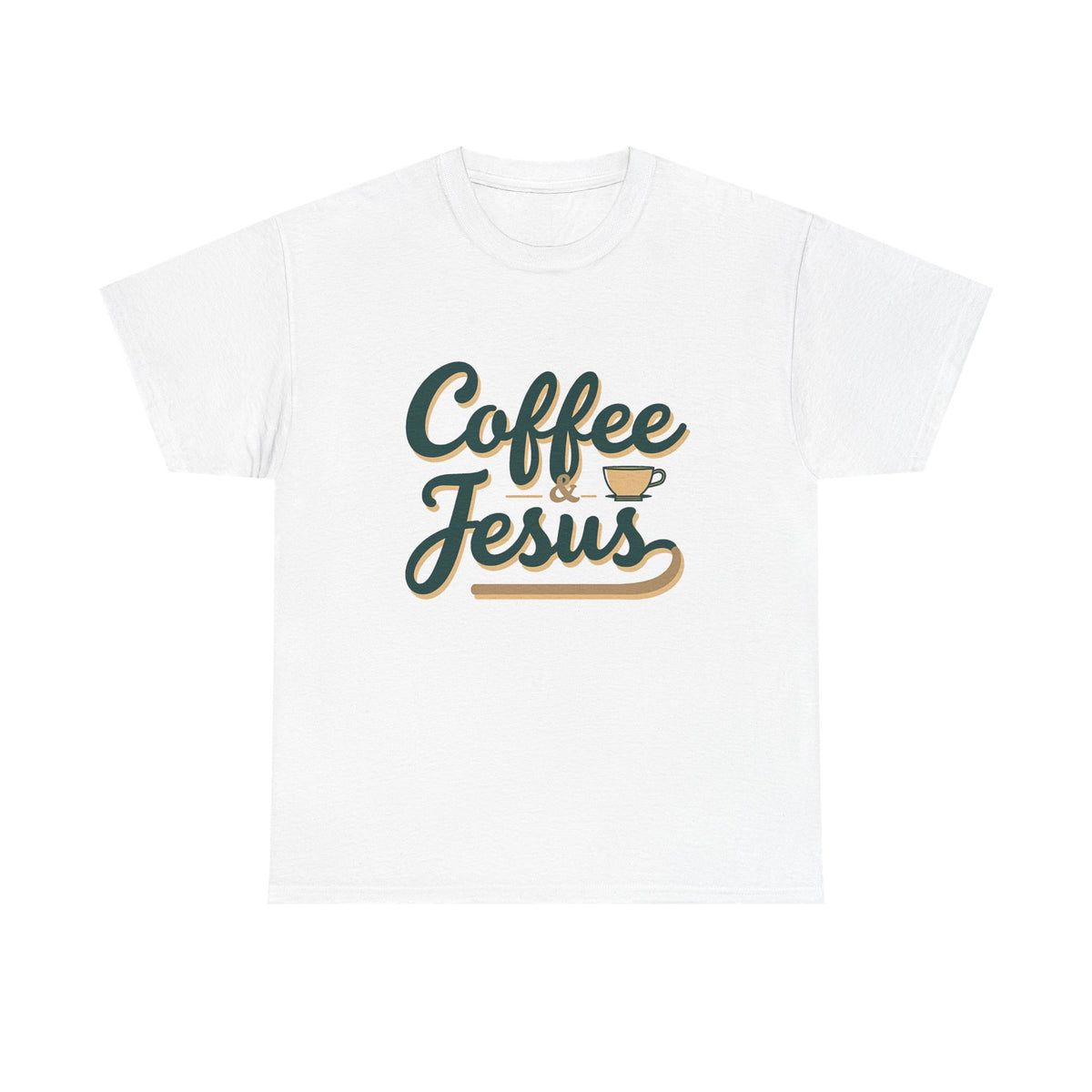 Coffee and Jesus - T-Shirt | Religious Inspirational Tee | Simple Morning Rhythm