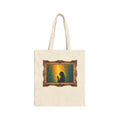 Woman in Prayer Under Magical Light - Framed - Canvas Tote Bag