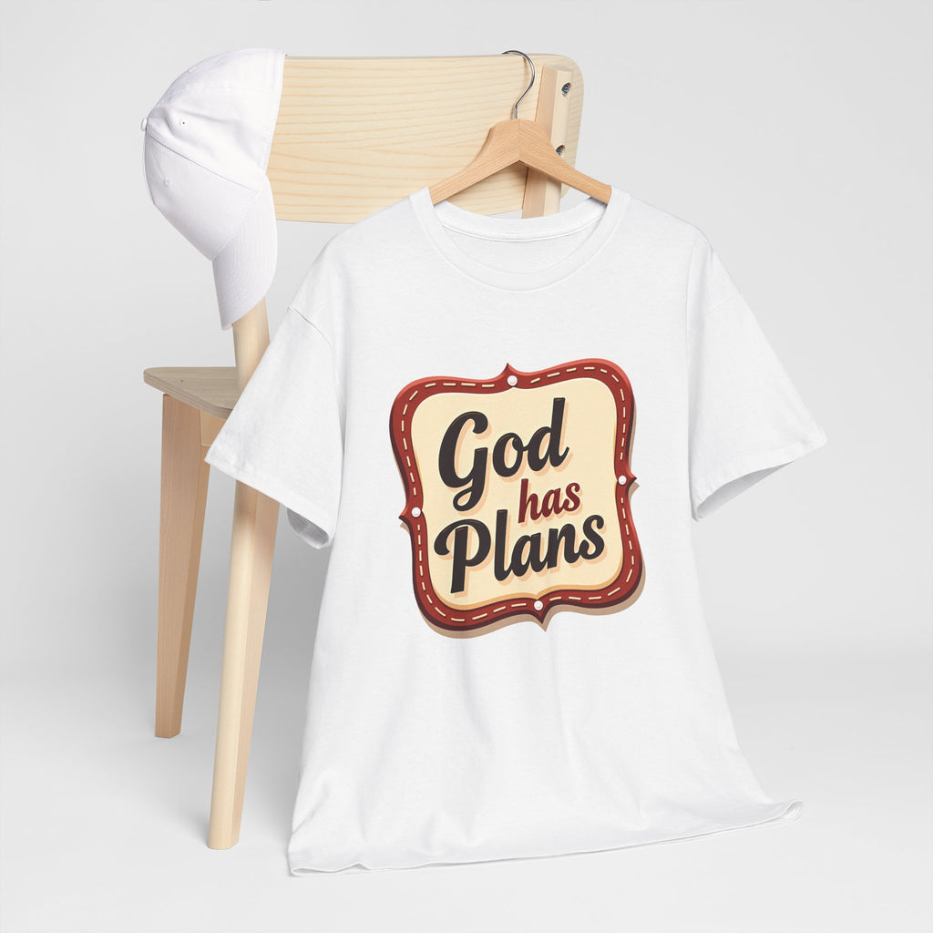 God Has Plans - Jeremiah 29:11 - T-Shirt | Religious Inspirational Tee | Trust God's Purposes