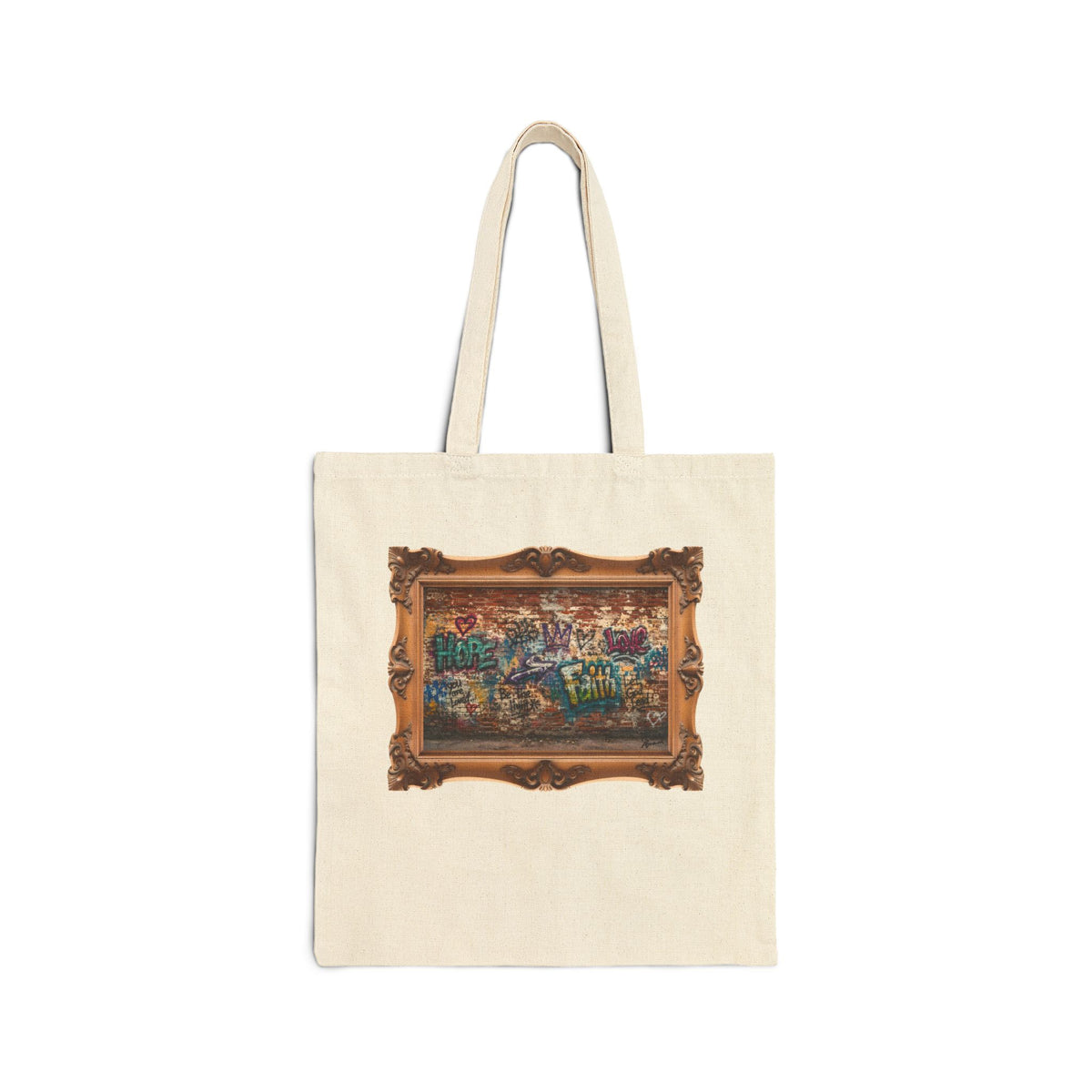 Walls of Faith - Framed - Canvas Tote Bag - Hope + Faith + Love
