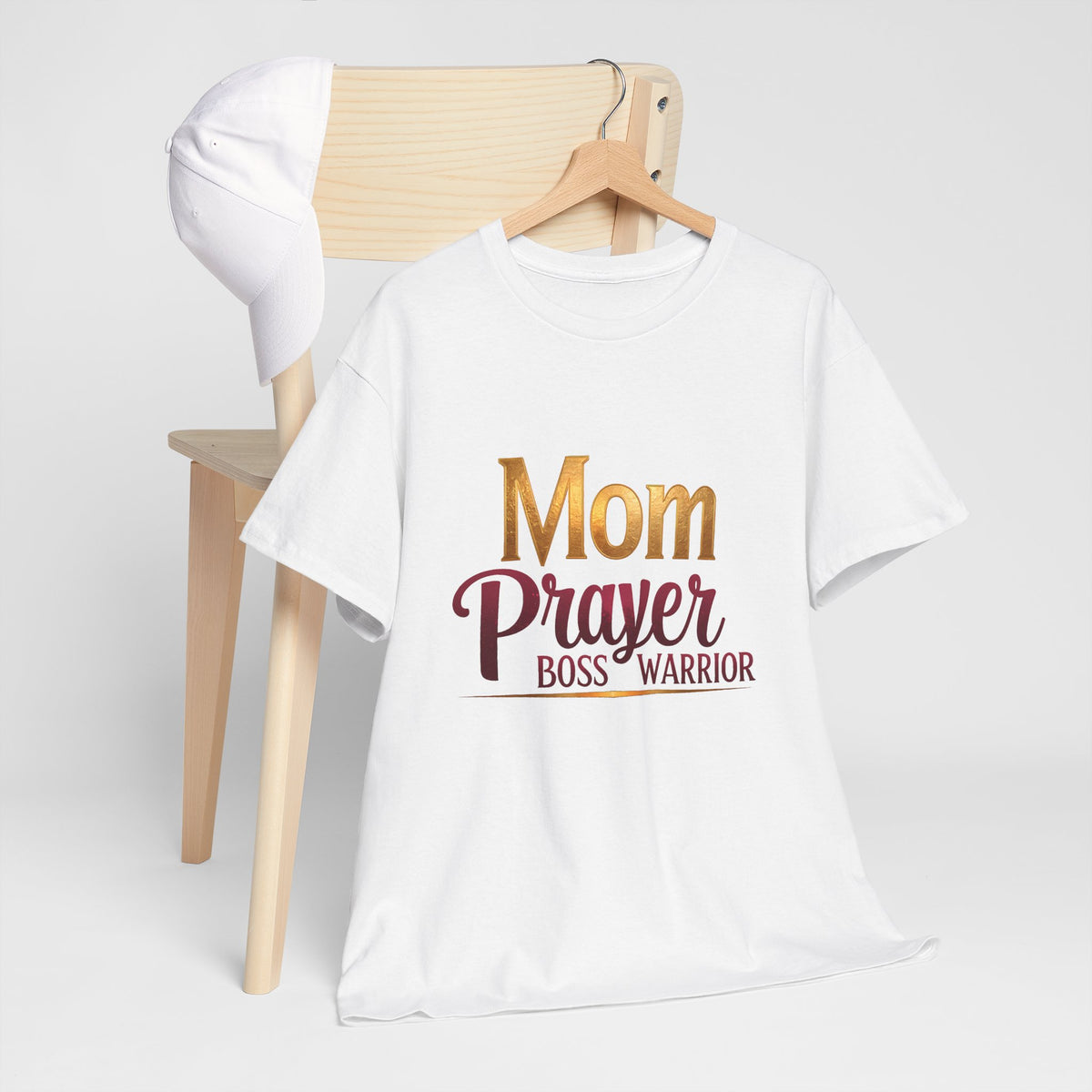 Mom Prayer Boss Warrior - T-Shirt | Religious Inspirational Tee | Celebrating the Extraordinary Influence of Mothers