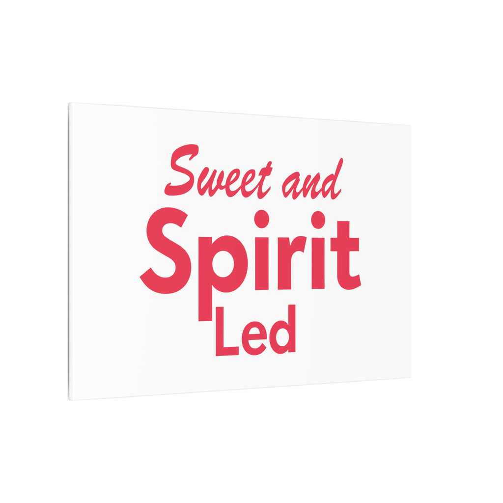 Sweet and Spirit Led | 36" x 24" Canvas (Horizontal) | Christian Pop Art | Faith Wall Decor - Holy Spirit Guided Life