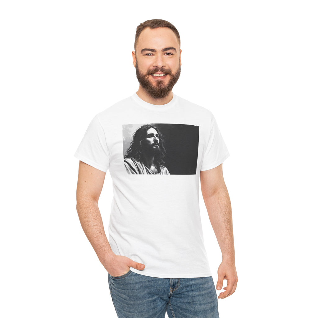 Contemplative Jesus - T-Shirt | Religious Inspirational Tee | Quiet Focus