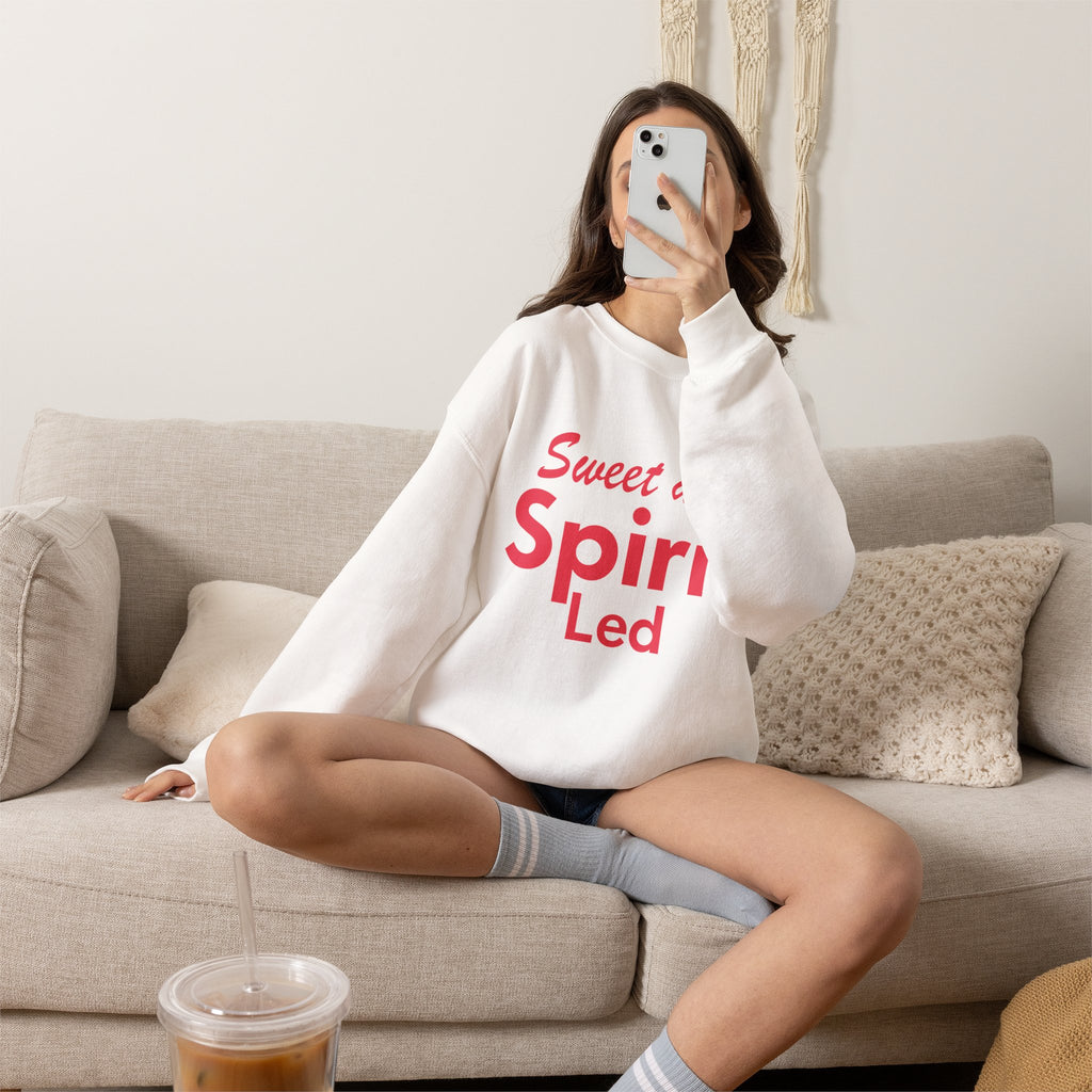 Sweet and Spirit Led - Crewneck Sweatshirt | Holy Spirit Guided Life