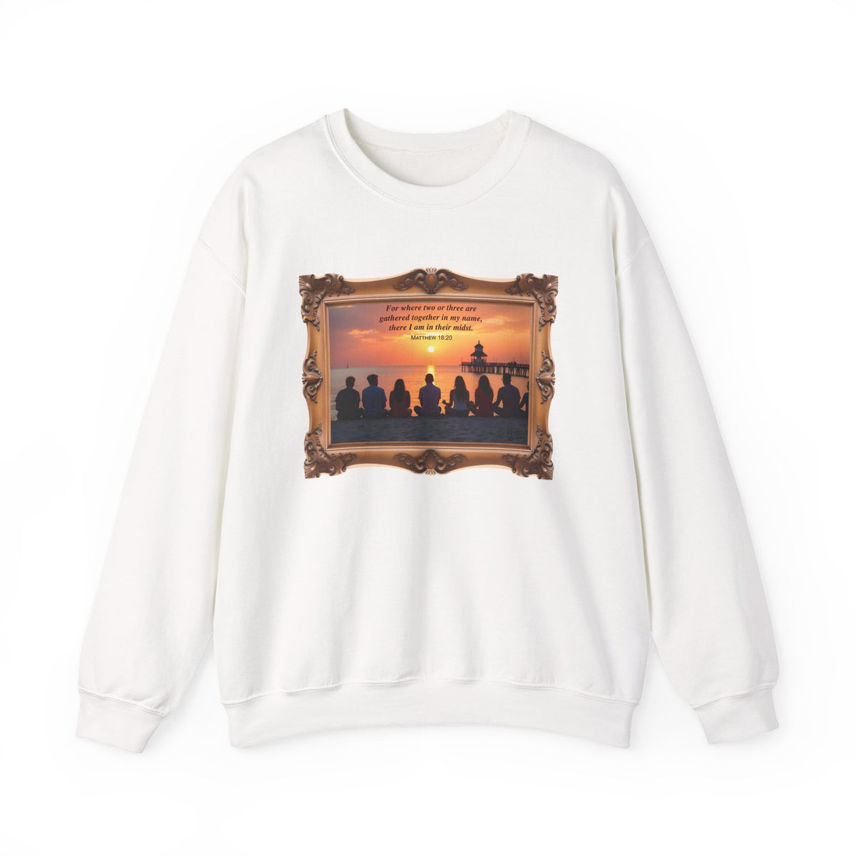 Where Two or Three Gather - Framed - Crewneck Sweatshirt | Matthew 18:20