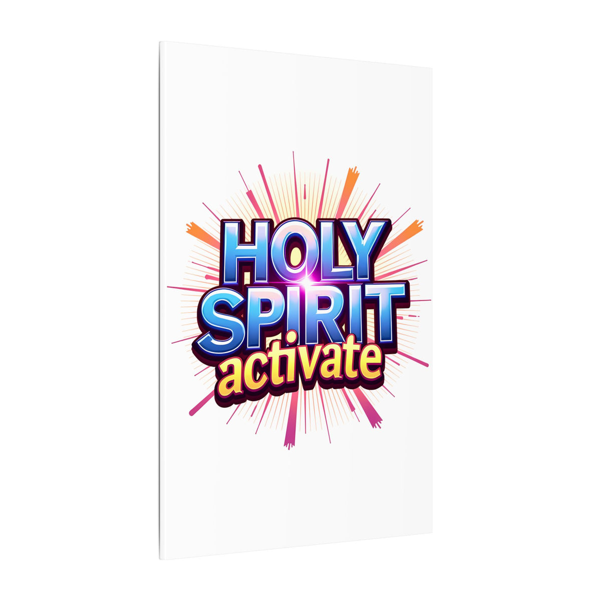 Holy Spirit Activate | 24" x 36" Canvas (Vertical) | Christian Wall Art | Faith Home Decor | Spirit-led Christian Living