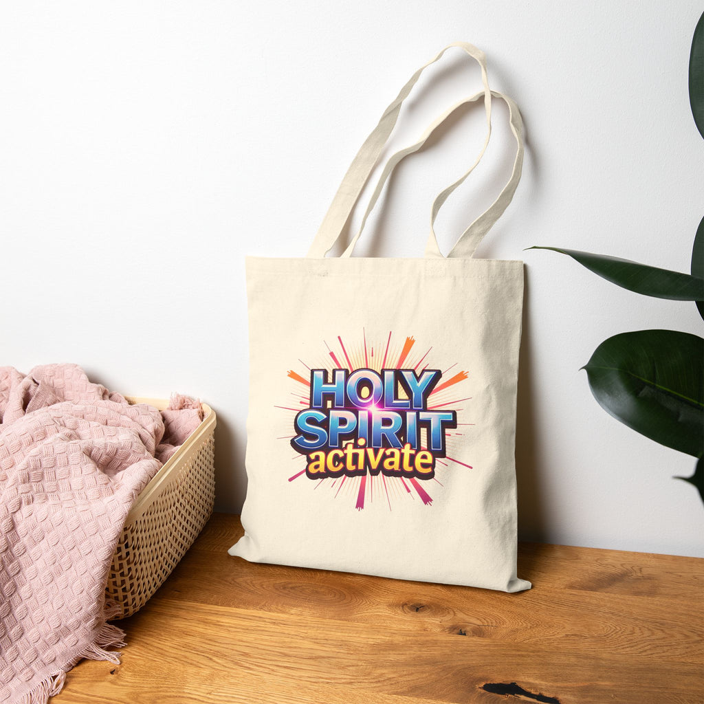 Holy Spirit Activate - Canvas Tote Bag - Spirit-led Christian Living