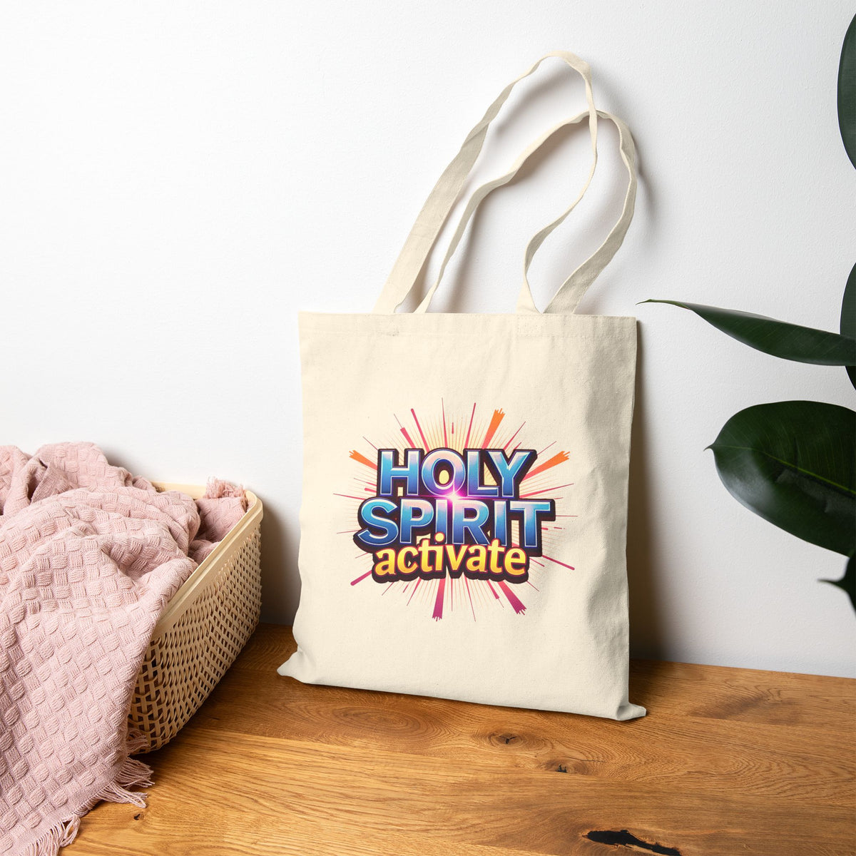 Holy Spirit Activate - Canvas Tote Bag - Spirit-led Christian Living