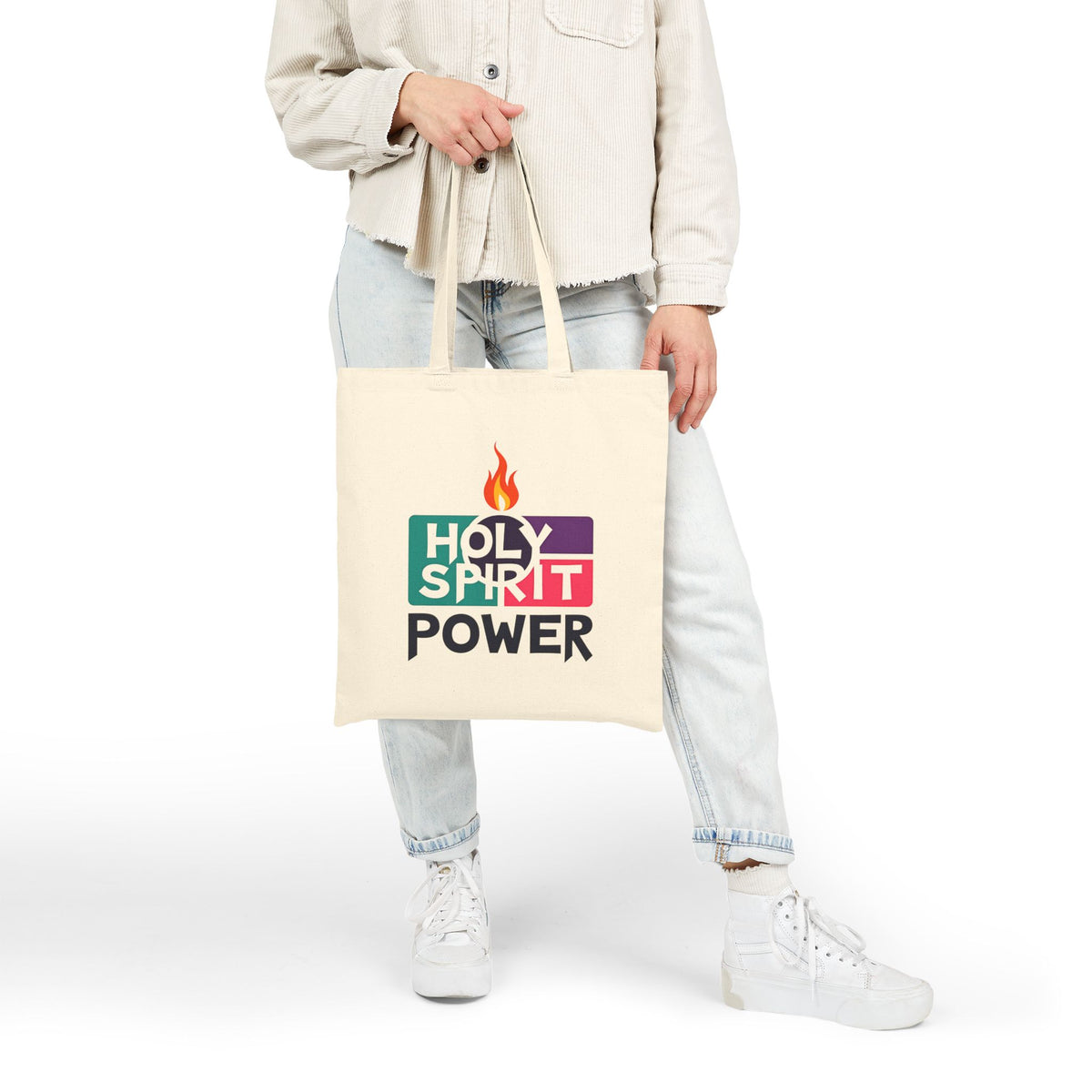 Holy Spirit Power - Canvas Tote Bag - Share Your Faith