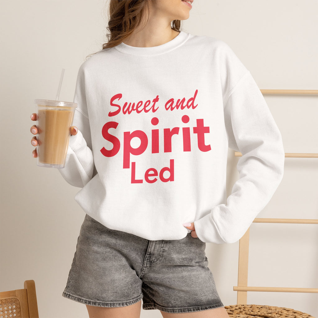 Sweet and Spirit Led - Crewneck Sweatshirt | Holy Spirit Guided Life