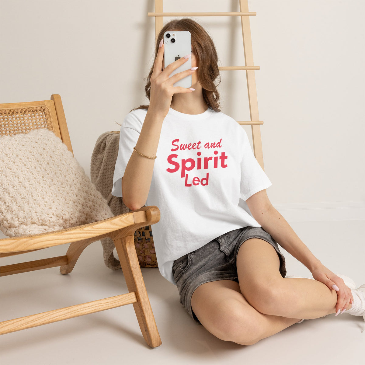 Sweet and Spirit Led - T-Shirt | Religious Inspirational Tee | Holy Spirit Guided Life