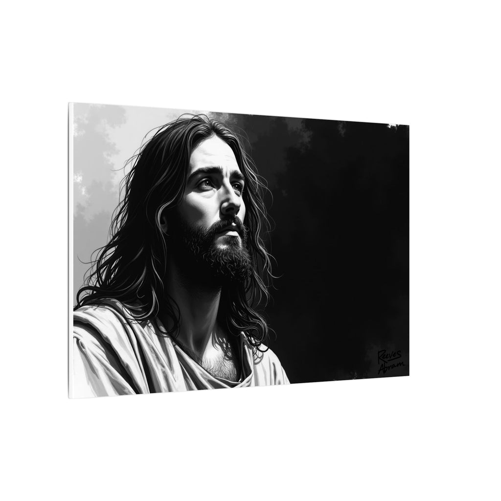 Contemplative Jesus | 36" x 24" Canvas (Horizontal) | Christian Wall Art