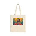 Praying Man - Serenity in Cosmic Light - Canvas Tote Bag
