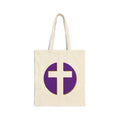 Minimalist Cross Circle - Canvas Tote Bag