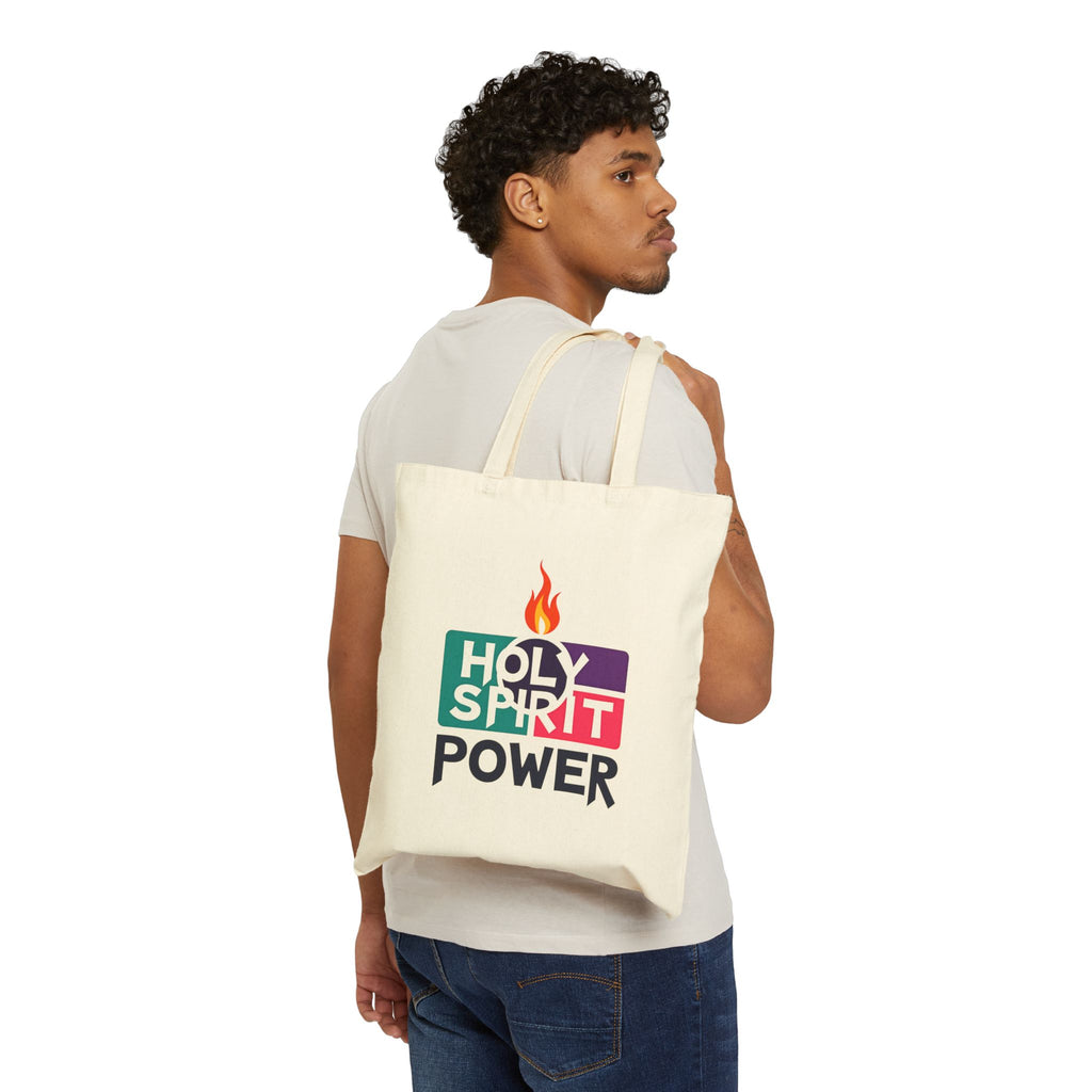 Holy Spirit Power - Canvas Tote Bag - Share Your Faith