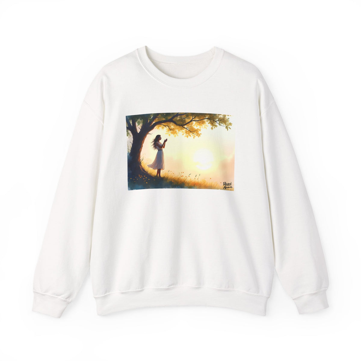 Woman's Sunrise Prayer in Nature - Crewneck Sweatshirt | Prayer Shirt