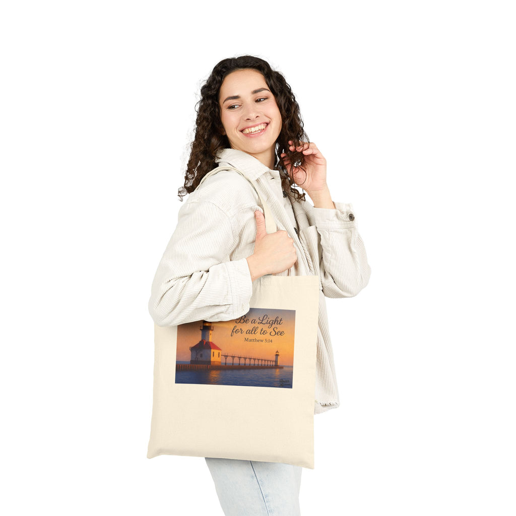 Be a Light - Matthew 5:14 - Canvas Tote Bag