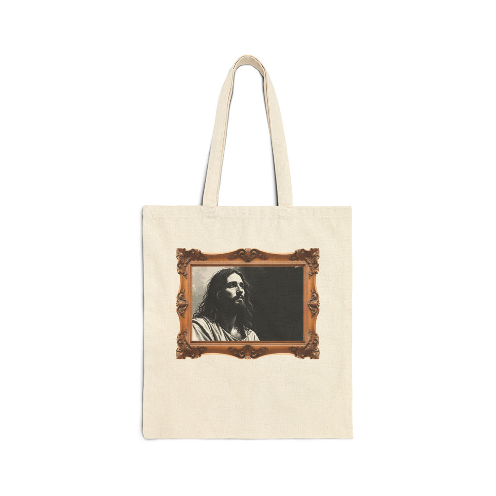Contemplative Jesus - Framed - Canvas Tote Bag - Quiet Focus