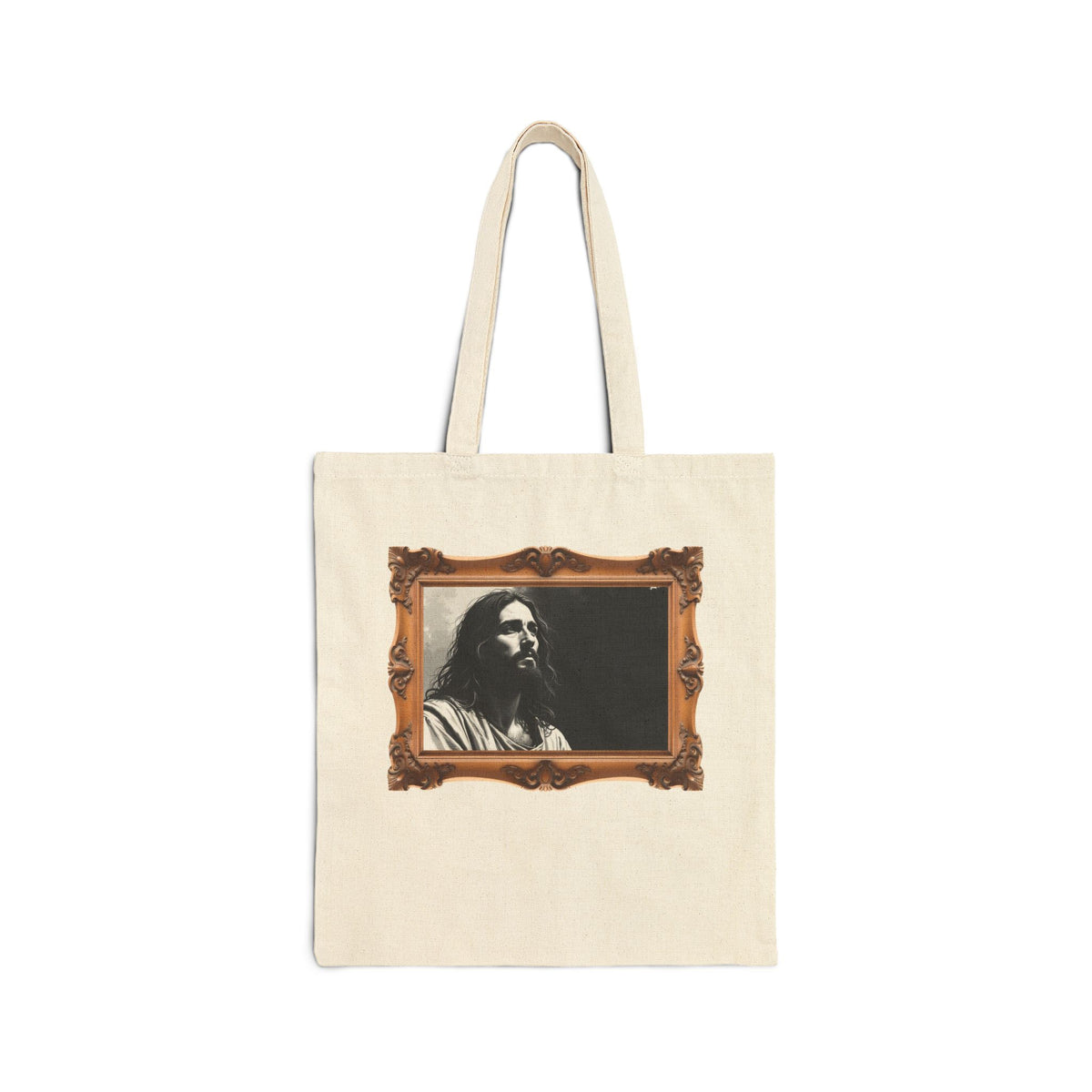 Contemplative Jesus - Framed - Canvas Tote Bag - Quiet Focus
