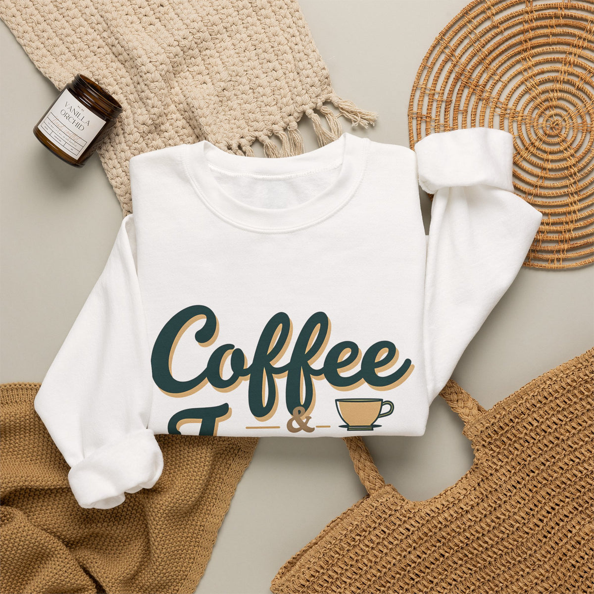 Coffee and Jesus - Crewneck Sweatshirt | Simple Morning Rhythm