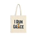 I Run on Grace - Canvas Tote Bag - Strength for the Journey