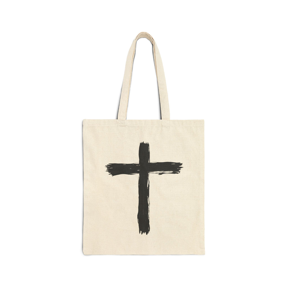 Minimalist Cross - Canvas Tote Bag