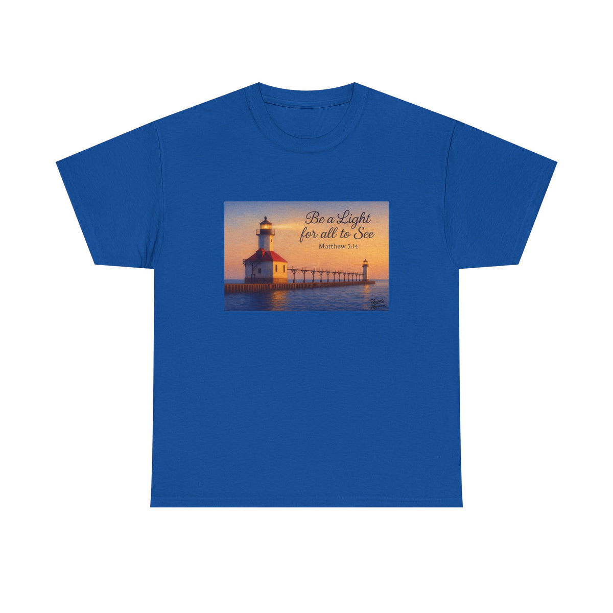 Be a Light - Matthew 5:14 | T-Shirt | Religious Inspirational Tee | Christian Art | Scripture Shirt