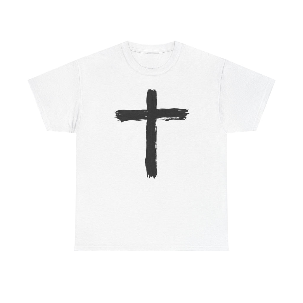 Minimalist Cross - T-Shirt | Religious Inspirational Tee, Cross Shirt