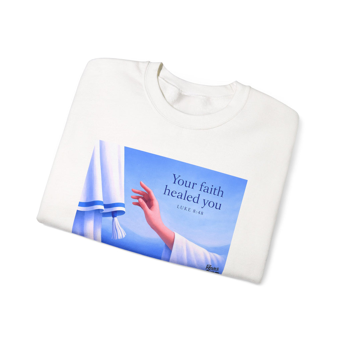 Your Faith Healed You (Luke 8:48) - Crewneck Sweatshirt | Bible Art