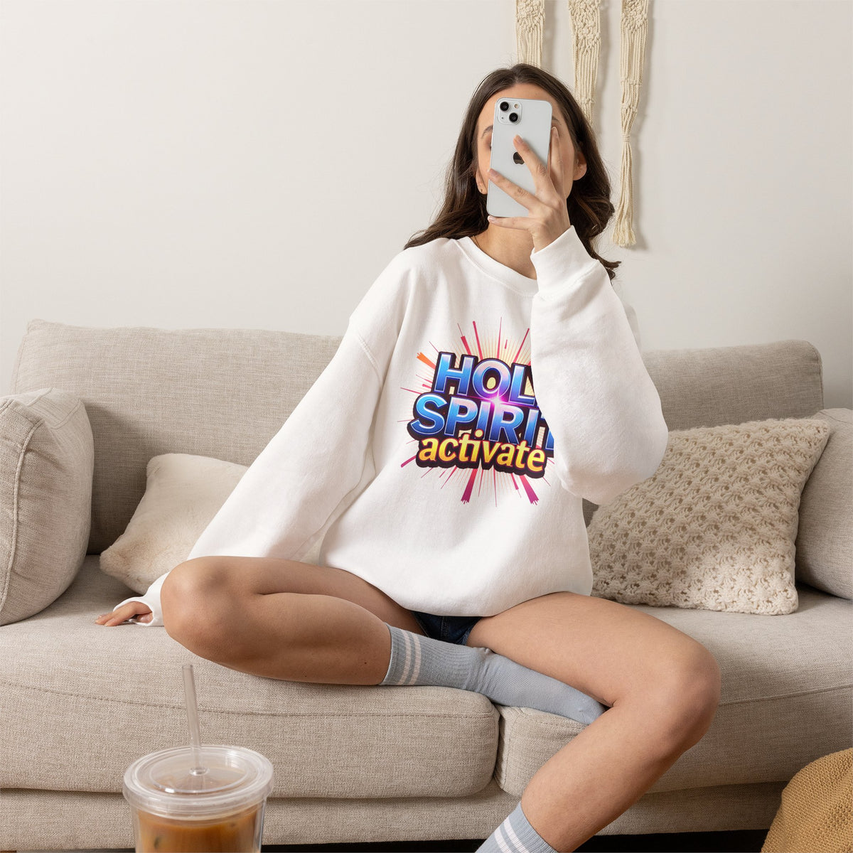 Holy Spirit Activate - Crewneck Sweatshirt | Spirit-led Christian Living