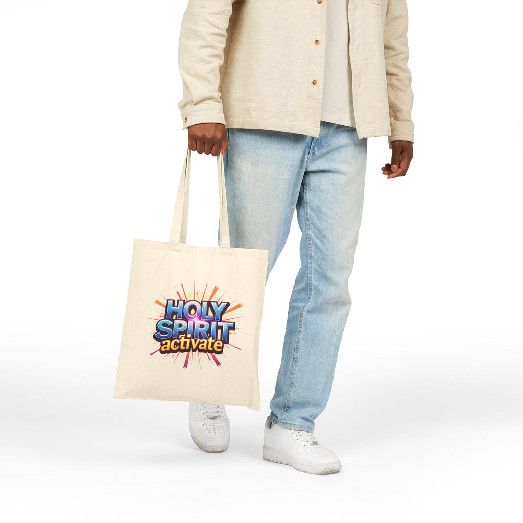 Holy Spirit Activate - Canvas Tote Bag - Spirit-led Christian Living