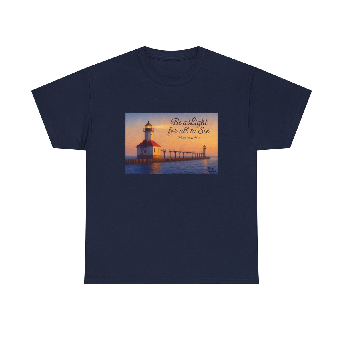 Be a Light - Matthew 5:14 | T-Shirt | Religious Inspirational Tee | Christian Art | Scripture Shirt