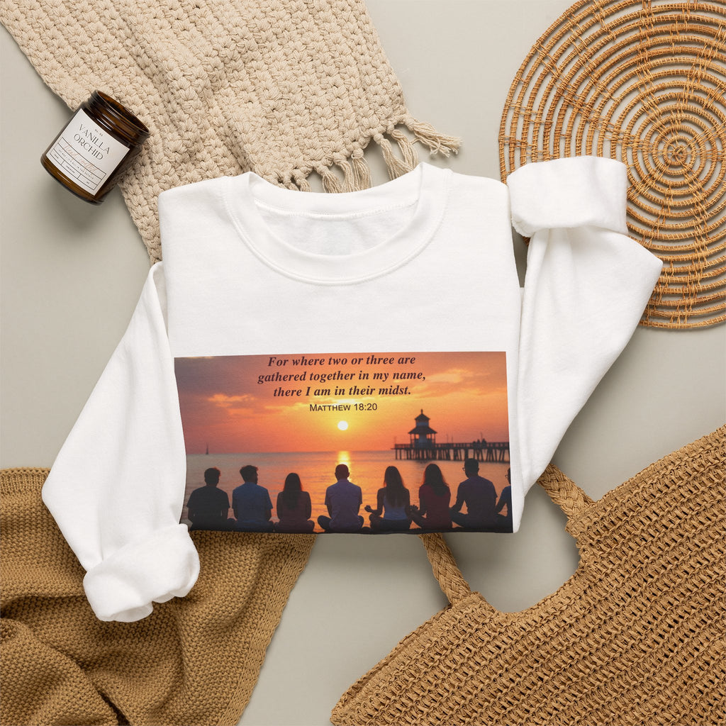 Where Two or Three Gather - Crewneck Sweatshirt | Matthew 18:20