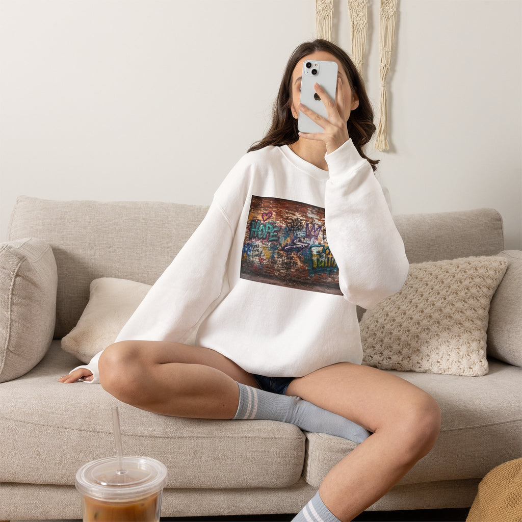 Walls of Faith - Crewneck Sweatshirt | Hope + Faith + Love
