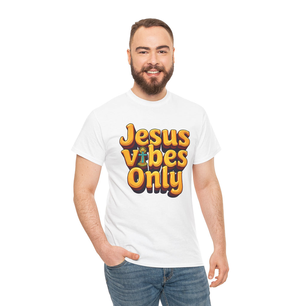 Jesus Vibes Only - T-Shirt | Religious Inspirational Tee, Retro Shirt