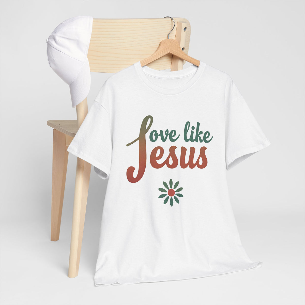 Love Like Jesus - T-Shirt | Religious Inspirational Tee, Retro Shirt