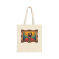 Praying Man - Serenity in Cosmic Light - Framed - Canvas Tote Bag
