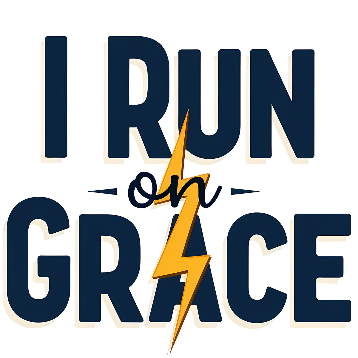 I Run on Grace - Crewneck Sweatshirt | Strength for the Journey