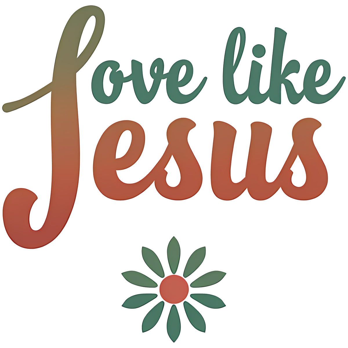Love Like Jesus - T-Shirt | Religious Inspirational Tee, Retro Shirt