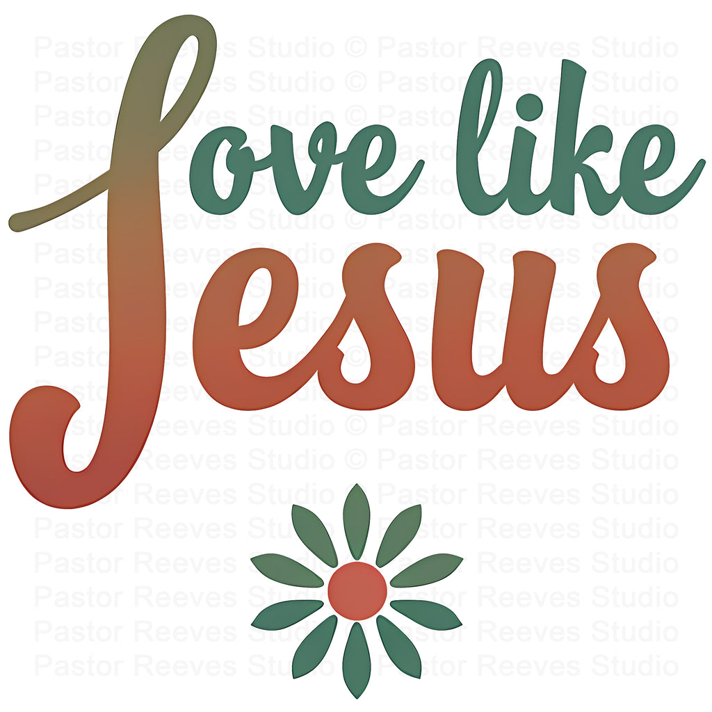 Love Like Jesus | 24" x 36" Canvas (Vertical) | Christian Wall Art | Home Decor