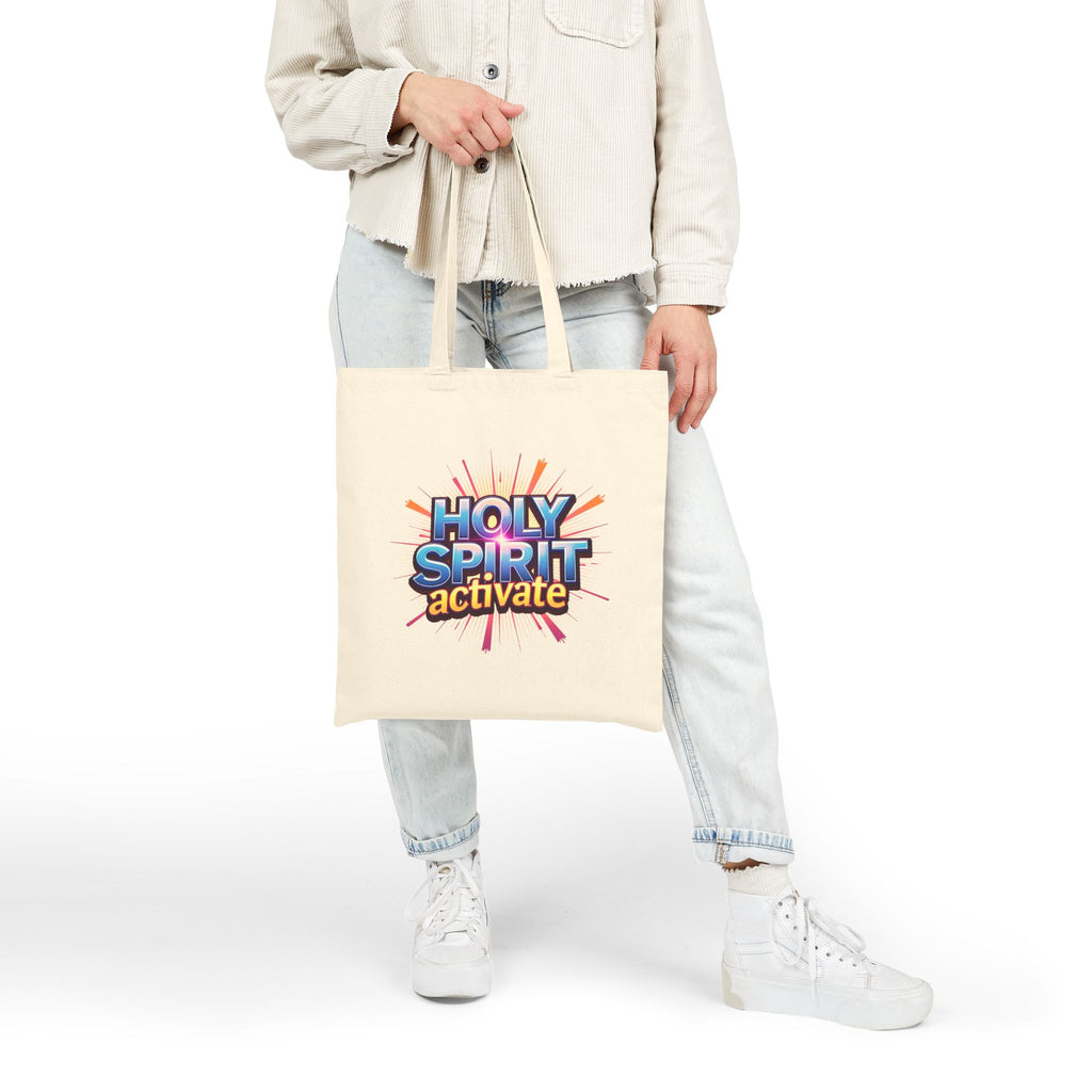 Holy Spirit Activate - Canvas Tote Bag - Spirit-led Christian Living