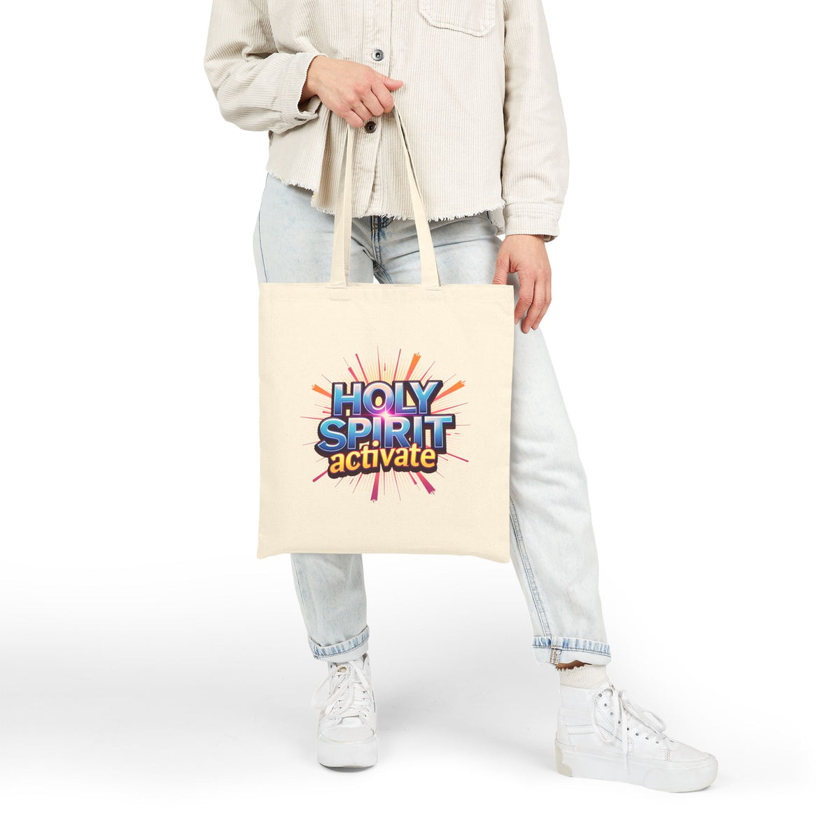 Holy Spirit Activate - Canvas Tote Bag - Spirit-led Christian Living