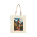 Jesus Carrying the Little Lamb - Canvas Tote Bag - The Good Shepherd Christian Art