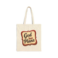 God Has Plans - Jeremiah 29:11 - Canvas Tote Bag - Trust God's Purposes