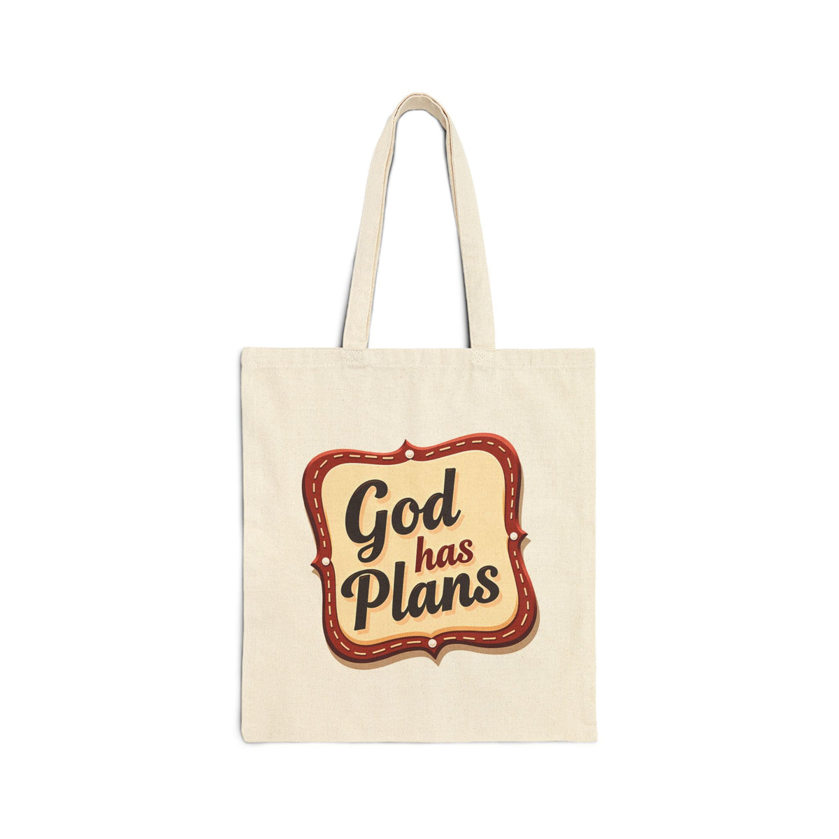 God Has Plans - Jeremiah 29:11 - Canvas Tote Bag - Trust God's Purposes